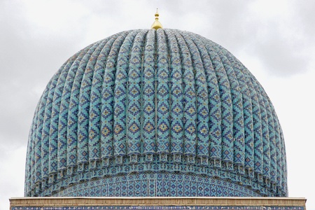 Gur-e Amir, Tomb, Samarkand, Silk Road, Usbekistan, Asiaの写真素材