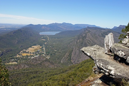 Boroka Lookout, Grampians National Park, Australiaの写真素材