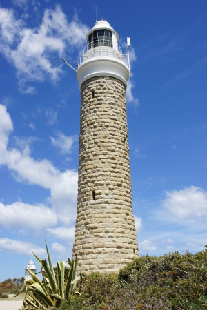 Historic Lighthouse at Eddystone Point, Bay of Fires, Tasmania, Australiaの写真素材