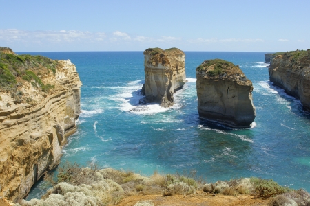 Loch Ard Gorge, Port Campbell National Park, Great Ocean Road, Victoria, Australiaの写真素材