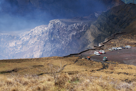 Volcano Masaya National Park, Nicaragua, Central Americaのeditorial素材