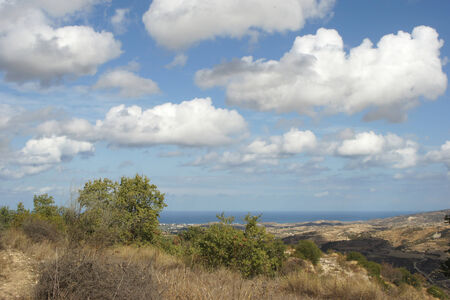 Beautiful landscape in the north of Cyprus, Europeの写真素材