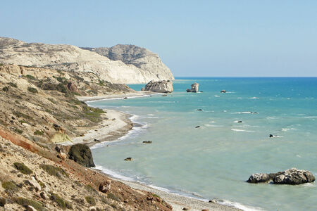 Landscape on the south coast of Cyprus, Europe             の写真素材