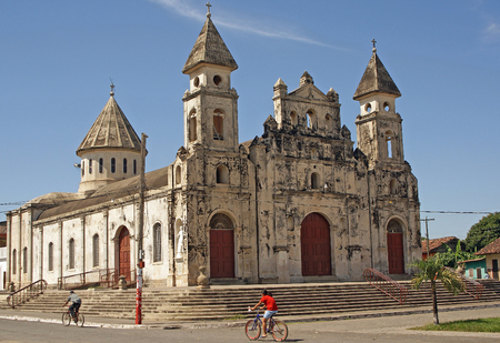 GRANADA, NICARAGUA - NOVEMBER 11, 2007  Panorama of Church Guadalupe on November 11, 2007 in Granada, Nicaragua のeditorial素材