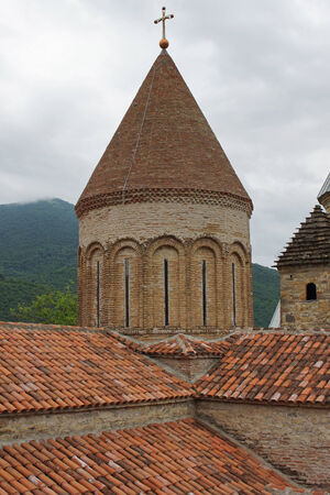 Fortress Ananuri, Georgian Military Road, Georgia, Europeのeditorial素材