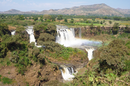 Blue Nile waterfalls, Bahar Dar, Ethiopia, Africaの写真素材