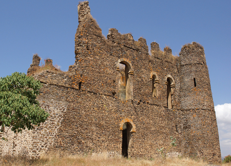 Ruin of palace Guzara, Gondar, Ethiopia, Africaのeditorial素材