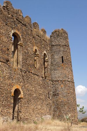 Ruin of palace Guzara, Gondar, Ethiopia, Africaのeditorial素材