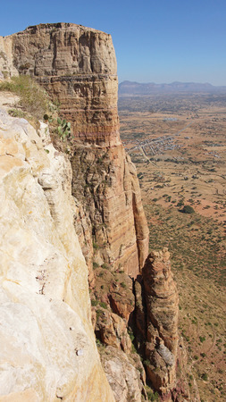 Landscape in Tigray province close to Adigrat, Ethiopia, Africaの写真素材