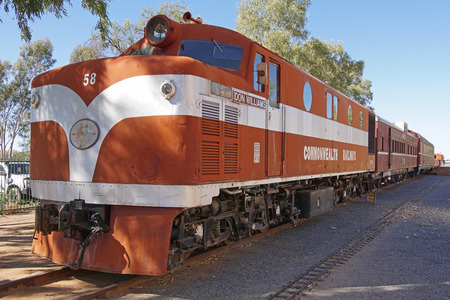 ALICE SPRINGS, AUSTRALIA - MAY 3, 2015: Old Ghan train on the Heritage Railway Museum on May 3, 2015...