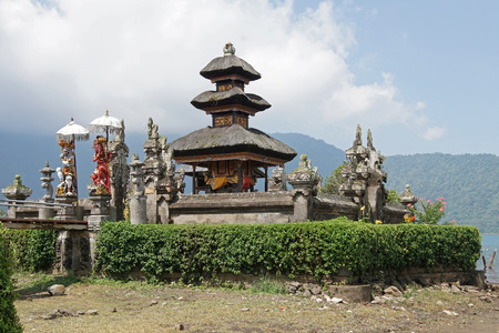 BALI, INDONESIA - DECEMBER 02, 2015: Pura Ulun Danu Bratan, one of the sights of Bali on December 02, 2015 in Bali, Indonesiaのeditorial素材
