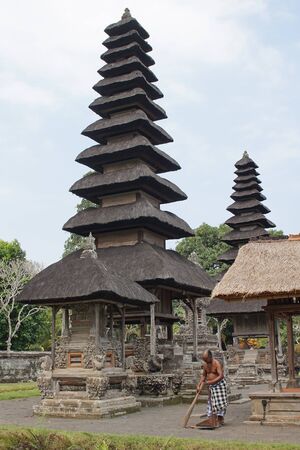 BALI, INDONESIA - SEPTEMBER 29, 2015: Pura Taman Ayun, one of the most important temples of Bali on September 29, 2015 in Mengwi, Indonesiaのeditorial素材