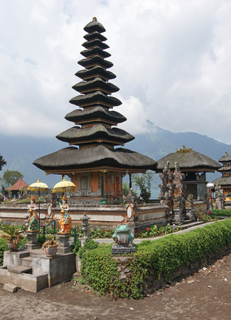 BALI, INDONESIA - DECEMBER 02, 2015: Pura Ulun Danu Bratan, one of the sights of Bali on December 02, 2015 in Bali, Indonesiaのeditorial素材