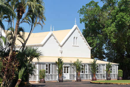 DARWIN, AUSTRALIA - MAY 12, 2015: Historic Government House of Darwin on May 12, 2015 in Australiaのeditorial素材