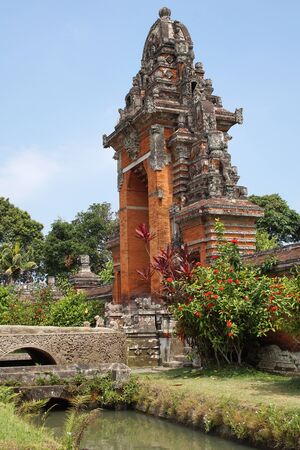 BALI, INDONESIA - SEPTEMBER 29, 2015: Pura Taman Ayun, one of the most important temples of Bali on September 29, 2015 in Mengwi, Indonesiaのeditorial素材