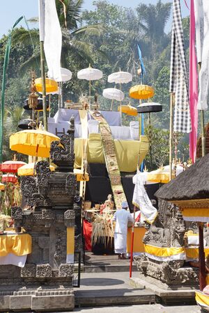 BALI, INDONESIA - DECEMBER 01, 2015: Pura Tirta Empul, one of the sights of Bali on December 01, 2015 in Bali, Indonesiaのeditorial素材