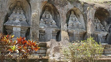 BALI, INDONESIA - DECEMBER 01, 2015: Tombs and temple of Gunung Kawi close to Ubud on December 01, 2015 in Bali, Indonesiaのeditorial素材