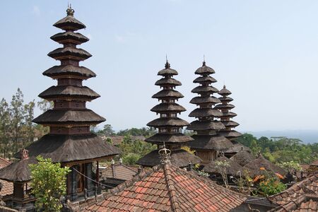 BALI, INDONESIA - OCTOBER 06, 2015: Pura Besakih, one of the sights of Bali on October 06, 2015 in Bali, Indonesiaのeditorial素材