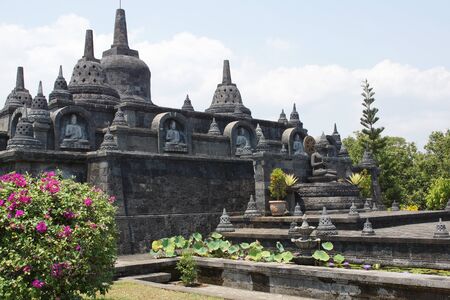 LOVINA, INDONESIA - OCTOBER 5, 2015: Monastery Brahma Vihara close to Lovina on October 5, 2015 in Bali, Indonesia, Asiaのeditorial素材