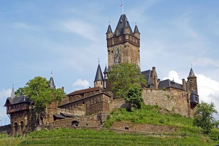 COCHEM, GERMANY - MAY 25, 2007: Castle of the city Cochem on May 25, 2007 in Germanyのeditorial素材
