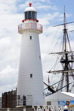 SYDNEY, AUSTRALIA - DECEMBER 30, 2012: Lighthouse of Darling Harbour on December 30, 2012 in Sydney, Australiaのeditorial素材