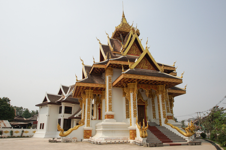 VIENTIANE, LAOS - FEBRUARY 21, 2016:  Citypillar, one of the sights in Vientiane on February 21, 2016 in Laos, Asiaのeditorial素材