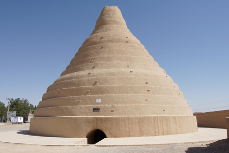 Traditional Ice House, Abarkuh, Iran, Asiaの写真素材
