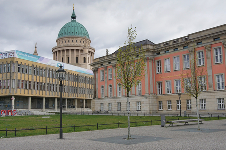 POTSDAM, GERMANY - APRIL 14, 2017: Ensemble of historic buildings, one of the famous places of Potsdam on April 14, 2017 in Germany, Europeのeditorial素材