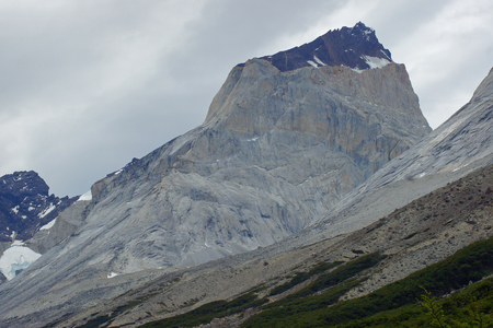 Landscape of the Torres del Paine National Park, Chile, South Americaの写真素材