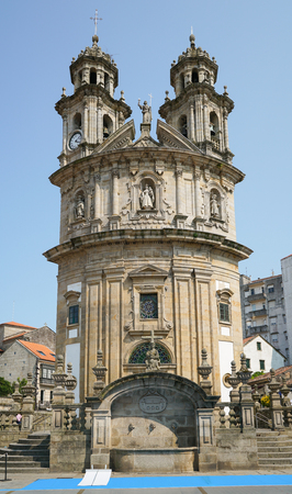 Beautiful Capela da Virxe Peregrina, landmark of Pontevedra on the Camino de Santiago trail, Spain の写真素材