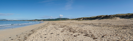 Beautiful beach Playa de A Lanzada close to Grove, coast of Galicia, Spainの写真素材