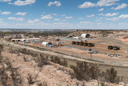 EDNA MAY GOLD MINE, AUSTRALIA - JANUARY 26, 2018: Panoramic view over the Edna May Gold Mine within...