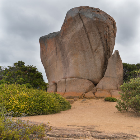 Spectacular Whistling Rock, one of the highlights in the Cape Le Grand National Park, Western Australiaの写真素材