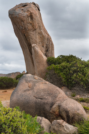 Spectacular Whistling Rock, one of the highlights in the Cape Le Grand National Park, Western Australiaの写真素材