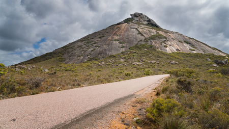 Panoramic view to the Frenchman Peak, one of the highlights in the Cape Le Grand National Park, Western Australiaの写真素材
