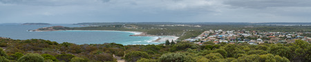 Panoramic view over the West Beach area of Esperance, Western Australiaの写真素材
