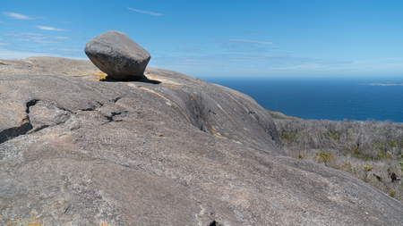 Coastal landscape within the amazing Torndirrup National Park close to Albany, Western Australiaの写真素材