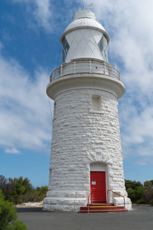 CAPE NATURALISTE, AUSTRALIA - FEBRUARY 9, 2018: Historic lighthouse on Cape Naturaliste on February 9, 2018 in Western Australiaのeditorial素材