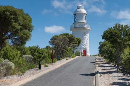CAPE NATURALISTE, AUSTRALIA - FEBRUARY 9, 2018: Historic lighthouse on Cape Naturaliste on February 9, 2018 in Western Australiaのeditorial素材