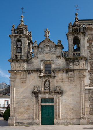 Close-up of the Igrexa de San Froilan, famous place of Lugo, Camino de Santiago, Galicia, Spainのeditorial素材