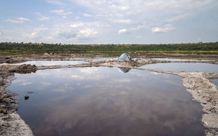 Panoramic landscape, National Parks of Uganda, Africaの写真素材