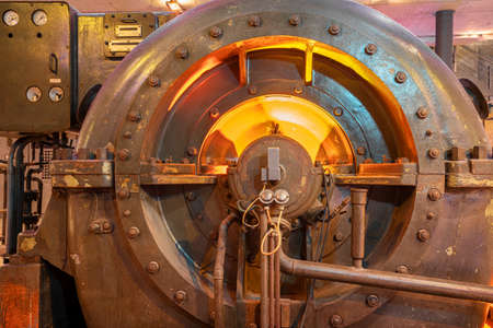 DUISBURG, GERMANY - NOVEMBER 6, 2021: Industrial heritage of the old economy, ruin of steelmill in the Landscape Park Duisburg on November 6, 2021 in Duisburg, Ruhr Metropolis, Germany, Europeのeditorial素材