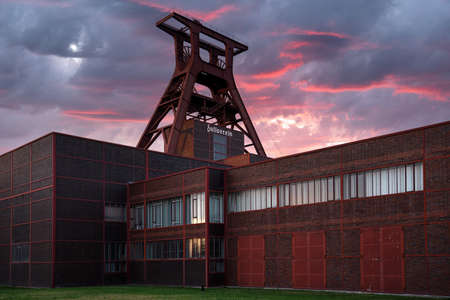 ESSEN, GERMANY - APRIL 20, 2021: Ruhr Museum on Zeche Zollverein, industrial heritage of Ruhr Metropolis on April 20, 2021 in Essen, Germanyのeditorial素材