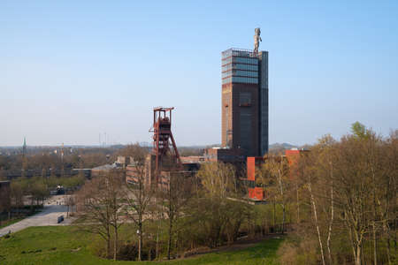 ESSEN, GERMANY - MARCH 25, 2022: Nordsternpark, industrial heritage of Ruhr Metropolis on March 25, 2022 in Gelsenkirchen, Germanyのeditorial素材