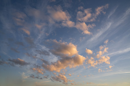 Low angle view of sky with cloudsの写真素材