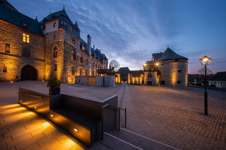 Solingen, Germany - November 12, 2025: Historic castle Burg, landmark of Bergisches Land on November 12, 2025 in North Rhine Westphalia, Germanyのeditorial素材