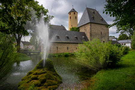 Bitburg, Germany - June 30, 2024: Old Rittersdorf Castle close to Bitburg on June 30, 2024 in Germany, Europeのeditorial素材