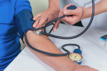 close-up view of the vaccination process in the elderly