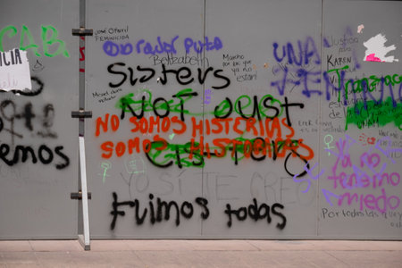 Mexico, Mexico City March 13, 2021, in the street of 5 de Mayo you can see the historical building...