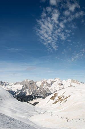 Dolomiti skiingの写真素材